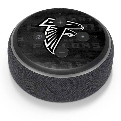 NFL Atlanta Falcons Black & White Amazon Echo Dot Skin