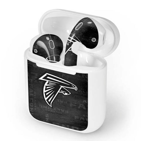 NFL Atlanta Falcons Black & White Apple AirPods Skin