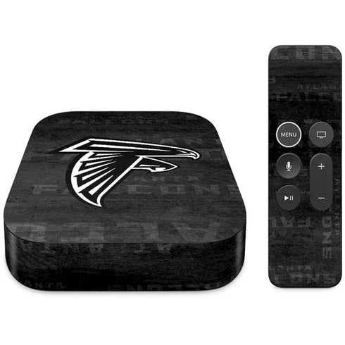 NFL Atlanta Falcons Black & White Apple TV Skin