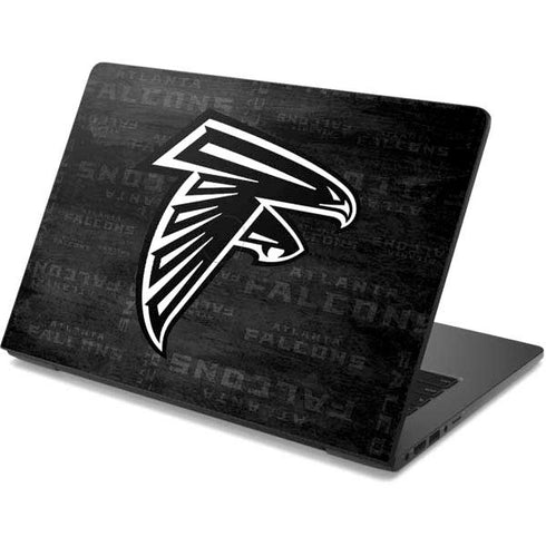 NFL Atlanta Falcons Black & White Dell Chromebook Skin