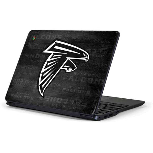 NFL Atlanta Falcons Black & White Samsung Chromebook Skin