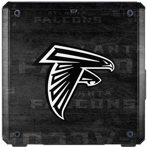 NFL Atlanta Falcons Black & White Cooler Master MasterBox Q300L Mini Tower Skin