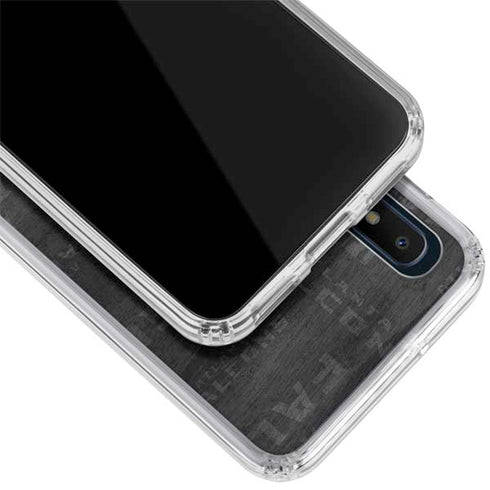 NFL Atlanta Falcons Black & White Galaxy A10e Clear Case