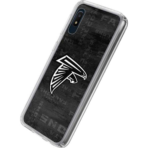 NFL Atlanta Falcons Black & White Galaxy A10e Clear Case