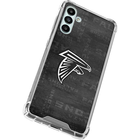 NFL Atlanta Falcons Black & White Galaxy A13 5G Clear Case