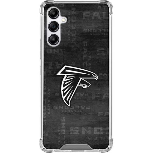 NFL Atlanta Falcons Black & White Galaxy A14 5G Clear Case