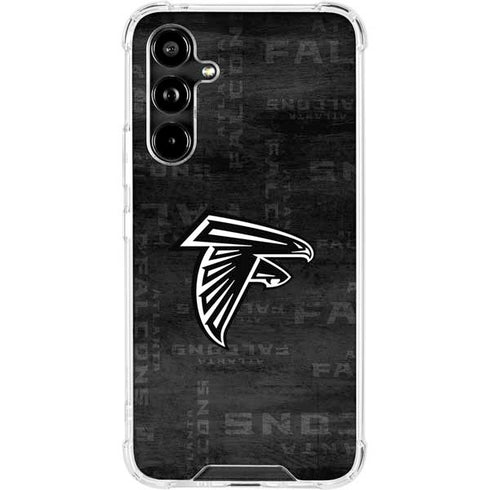 NFL Atlanta Falcons Black & White Galaxy A54 5G Clear Case