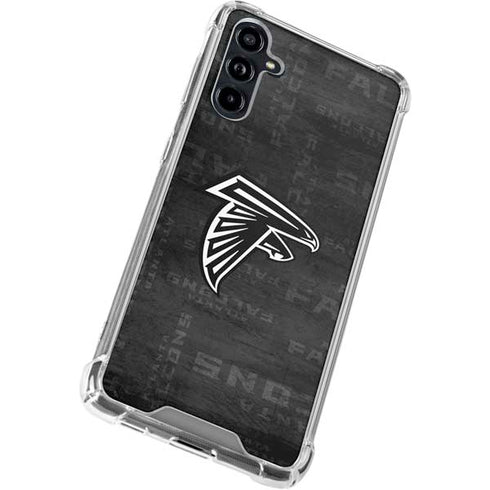 NFL Atlanta Falcons Black & White Galaxy A54 5G Clear Case
