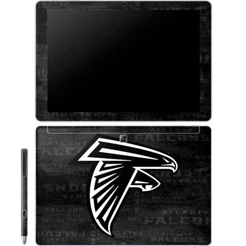 NFL Atlanta Falcons Black & White Galaxy Book 12in Skin