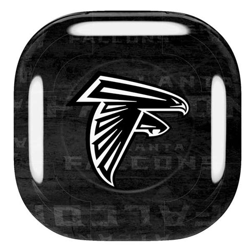 NFL Atlanta Falcons Black & White Galaxy Buds Pro Skin