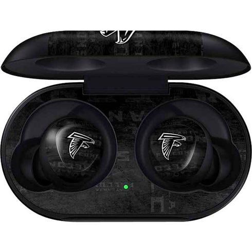 NFL Atlanta Falcons Black & White Galaxy Buds Skin