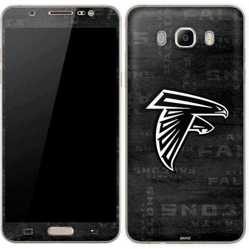 NFL Atlanta Falcons Black & White Galaxy J7 Skin