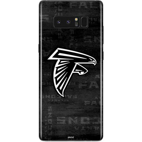 NFL Atlanta Falcons Black & White Galaxy Note 8 Skin