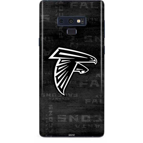 NFL Atlanta Falcons Black & White Galaxy Note 9 Skin