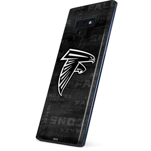 NFL Atlanta Falcons Black & White Galaxy Note 9 Skin