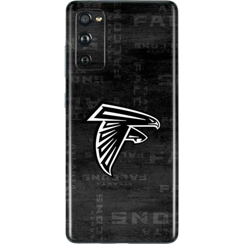 NFL Atlanta Falcons Black & White Galaxy S20 Fan Edition Skin