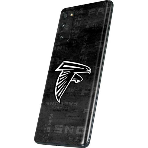 NFL Atlanta Falcons Black & White Galaxy S20 Fan Edition Skin
