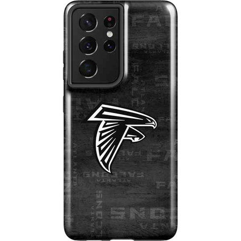 NFL Atlanta Falcons Black & White Galaxy S21 Ultra 5G Pro Case