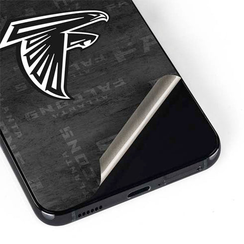 NFL Atlanta Falcons Black & White Galaxy S22 Plus Skin