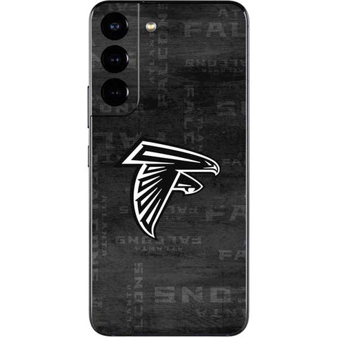 NFL Atlanta Falcons Black & White Galaxy S22 Skin