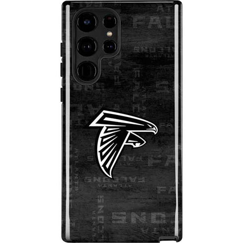 NFL Atlanta Falcons Black & White Galaxy S22 Ultra Pro Case