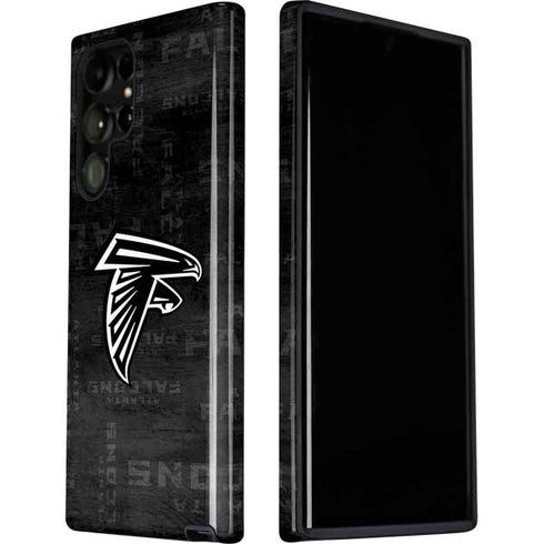 NFL Atlanta Falcons Black & White Galaxy S22 Ultra Pro Case