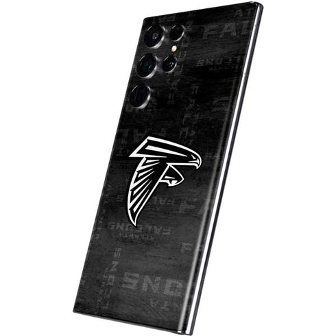 NFL Atlanta Falcons Black & White Galaxy S22 Ultra Skin
