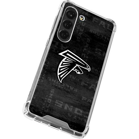 NFL Atlanta Falcons Black & White Galaxy S23 Clear Case