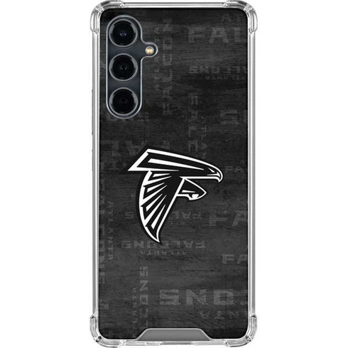 NFL Atlanta Falcons Black & White Galaxy S23 FE Clear Case