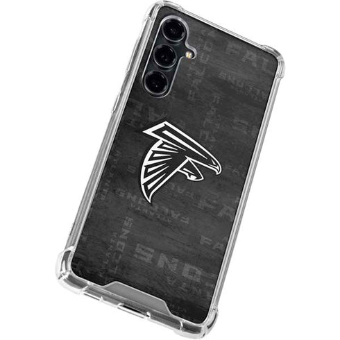 NFL Atlanta Falcons Black & White Galaxy S23 FE Clear Case