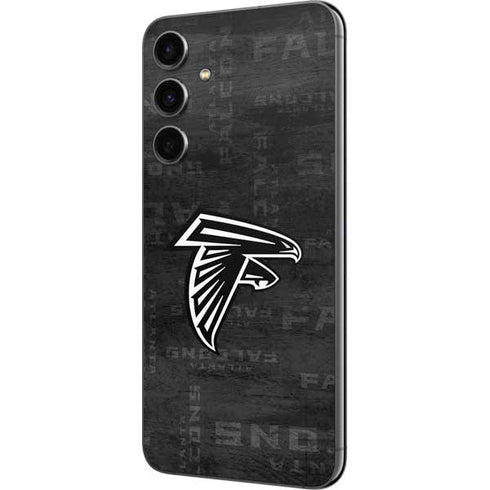 NFL Atlanta Falcons Black & White Galaxy S23 FE Skin