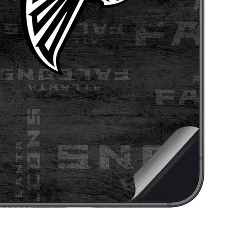 NFL Atlanta Falcons Black & White Galaxy S23 FE Skin