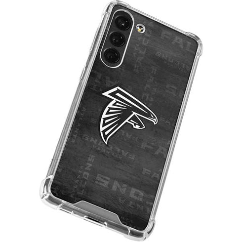 NFL Atlanta Falcons Black & White Galaxy S23 Plus Clear Case