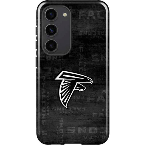 NFL Atlanta Falcons Black & White Galaxy S23 Pro Case