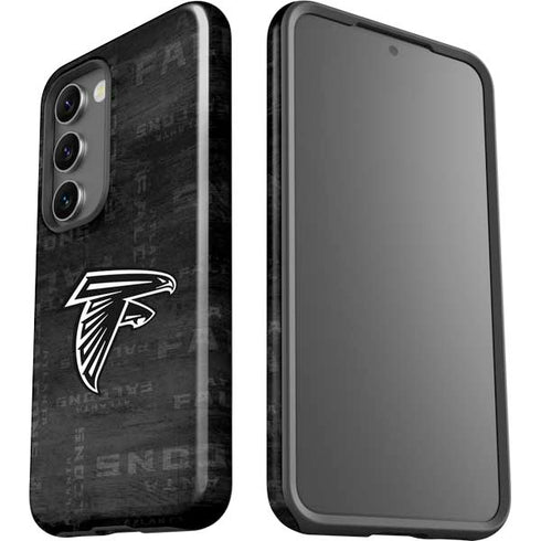 NFL Atlanta Falcons Black & White Galaxy S23 Pro Case