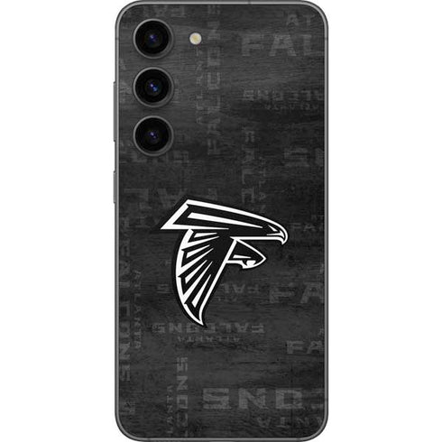 NFL Atlanta Falcons Black & White Galaxy S23 Skin