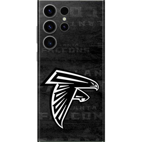 NFL Atlanta Falcons Black & White Galaxy S23 Ultra Skin