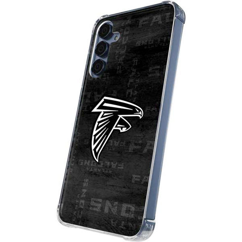 NFL Atlanta Falcons Black & White Galaxy S24 Clear Case