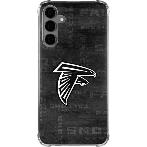 NFL Atlanta Falcons Black & White Galaxy S24 Plus Clear Case