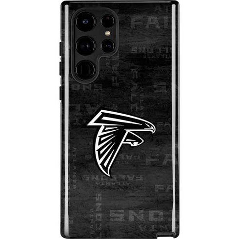 NFL Atlanta Falcons Black & White Galaxy S24 Ultra Impact Case