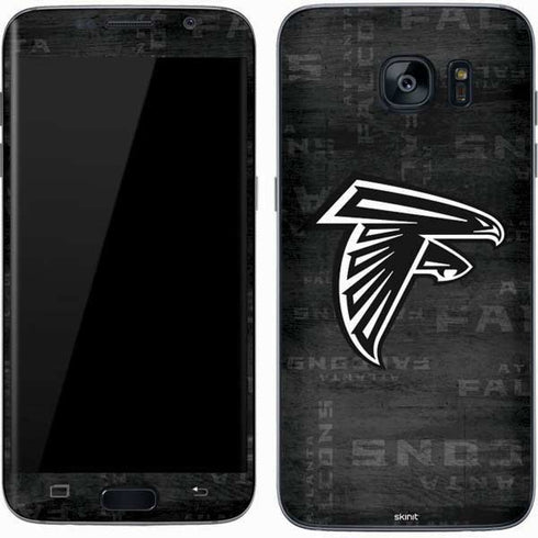 NFL Atlanta Falcons Black & White Galaxy S7 Skin