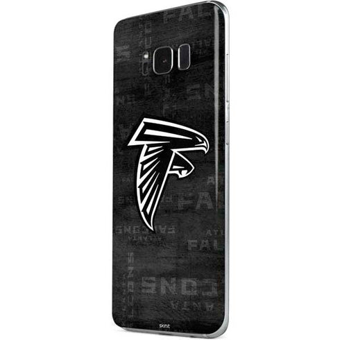 NFL Atlanta Falcons Black & White Galaxy S8 Skin