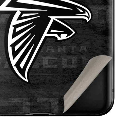 NFL Atlanta Falcons Black & White Galaxy Z Flip Skin