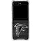 NFL Atlanta Falcons Black & White Galaxy Z Flip5 5G Clear Case