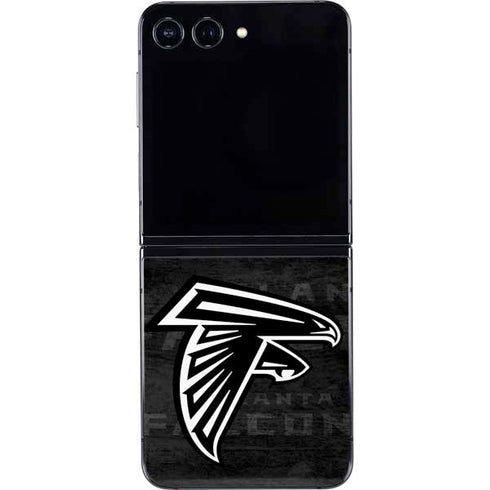NFL Atlanta Falcons Black & White Galaxy Z Flip5 5G Skin