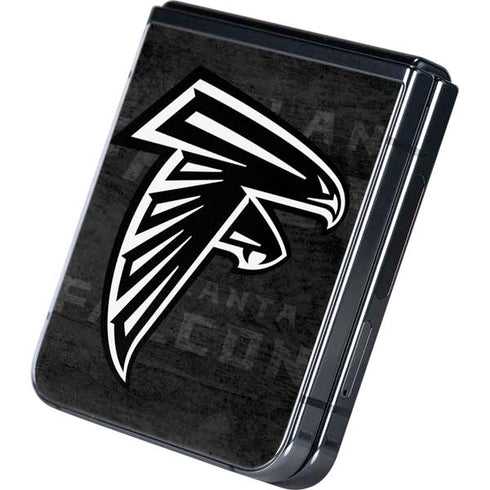 NFL Atlanta Falcons Black & White Galaxy Z Flip5 5G Skin
