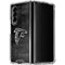 NFL Atlanta Falcons Black & White Galaxy Z Fold4 5G Clear Case