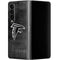 NFL Atlanta Falcons Black & White Galaxy Z Fold4 5G Skin