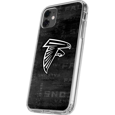 NFL Atlanta Falcons Black & White iPhone 11 Clear Case