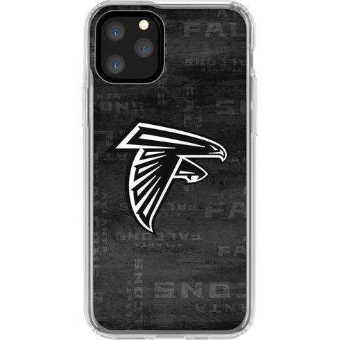 NFL Atlanta Falcons Black & White iPhone 11 Pro Clear Case